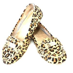 Vionic Leopard Print Calf Hair Loafer